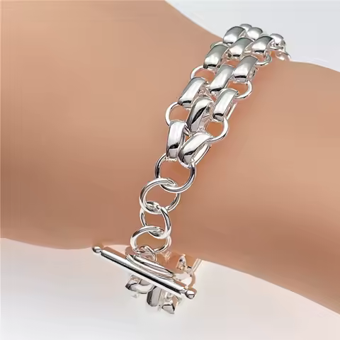 Andara925 sterling silver bracelet fashion TO ring bracelet women engagement jewelry gift