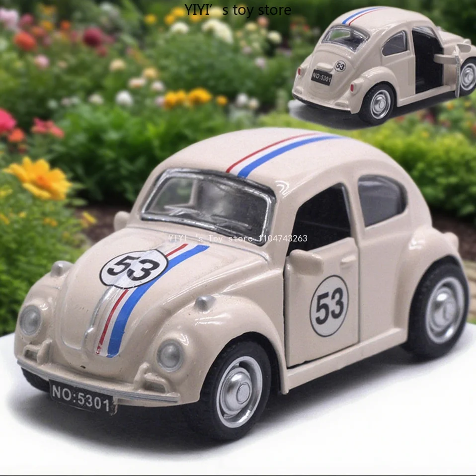 

1:43 Volkswagen Beetle, alloy rebound car model, high-end decorative items, car children's toys 25