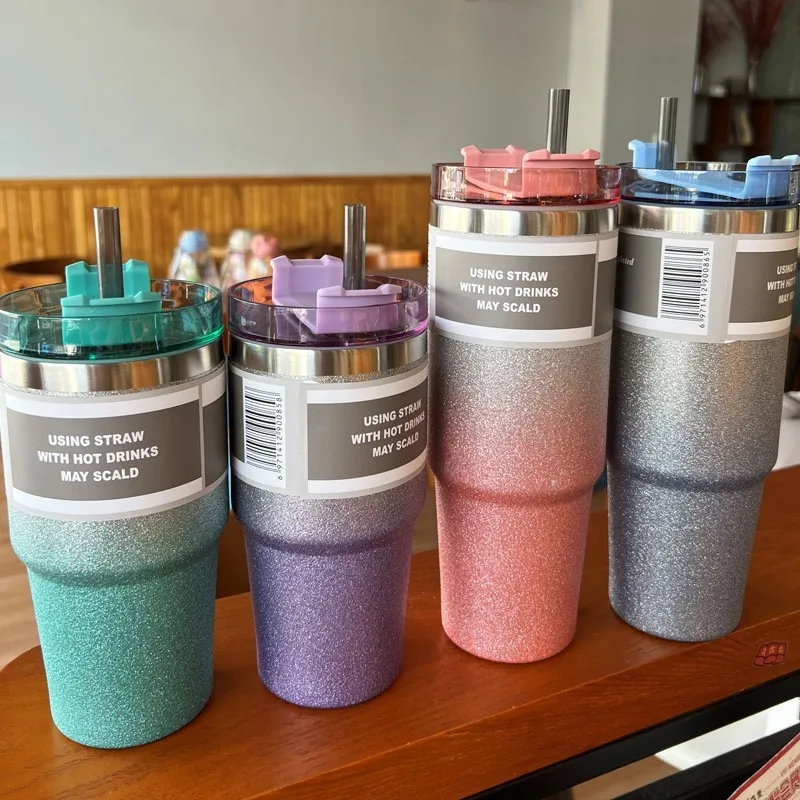 

Новая соломенная изолированная дорожная чашка с герметичной крышкой, термос Bingba, термокружка из нержавеющей стали с вакуумной изоляцией, кофейная чашка