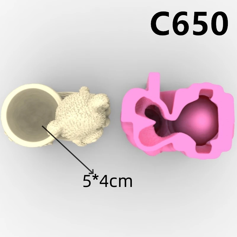 Śliczny samochód niedźwiedź kwiat w wazonie garnek popielniczka obsadka do pióra silikonowa tworzenie form dekoracja domu z tynkiem epoksydowym,