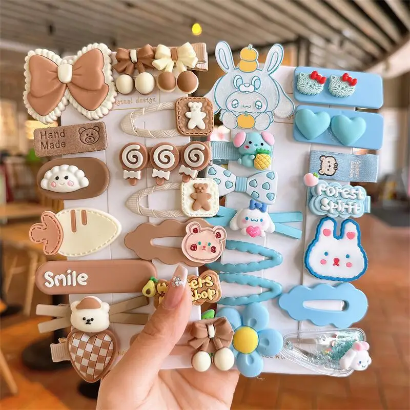 Children Hairpin Korean Hair Clips Baby Side Bangs Clip for Kawaii Girls Headdress Hair Accessories Baby Bows Series 2023 New