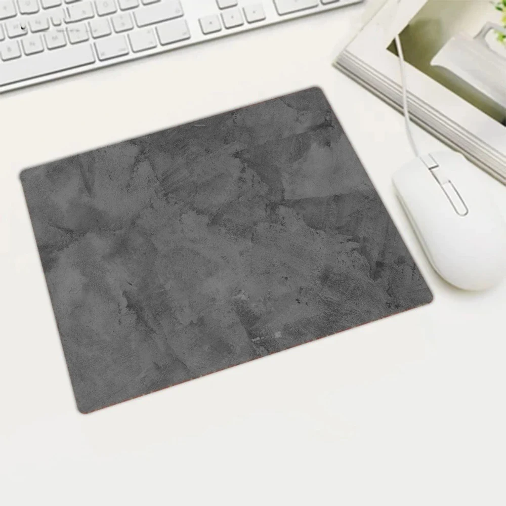 Gray small non-slip and stain-resistant mouse pad Marble Keyboard Accessories Office Computer Setting Desk Mat