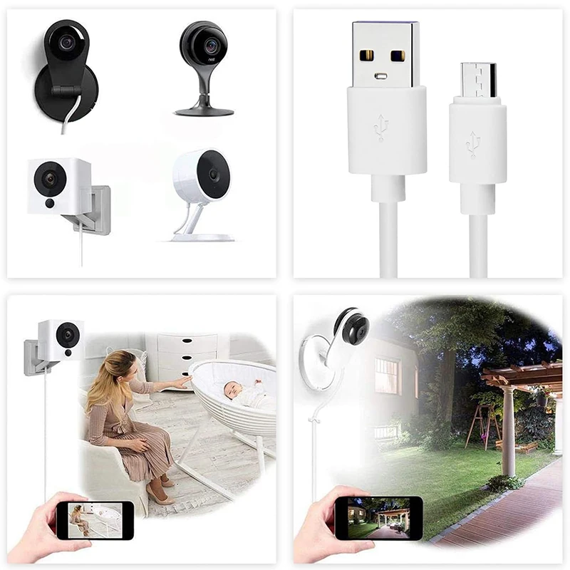 Extra langes Micro-USB-Verlängerungskabel 10M 8M 5M 3M 2M 1M Typ-C-Port-Gerät universelles Datenkabel für Xiaomi Samsung Kamera PS5PS4