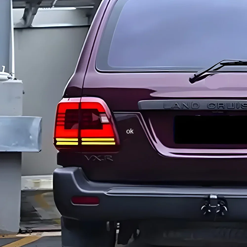 

Авто задние фонари в сборе для Lexus LX470 1998-2007, светодиодные автомобильные задние фонари, обновленный динамический мигающий сигнальный светильник, аксессуары для инструментов