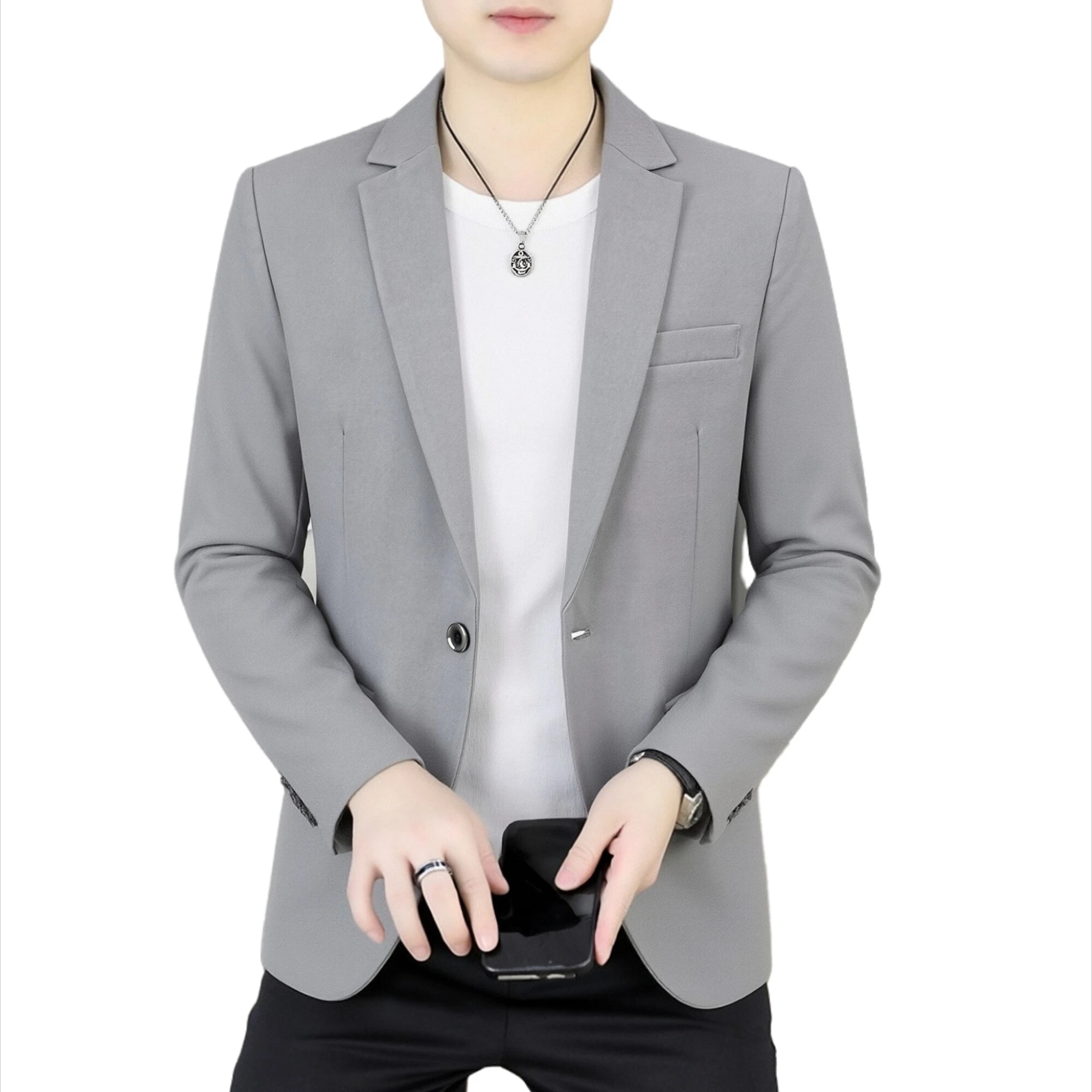 Men'S Urban Formal Wear - Men's Slim Fit Suit Jacket New