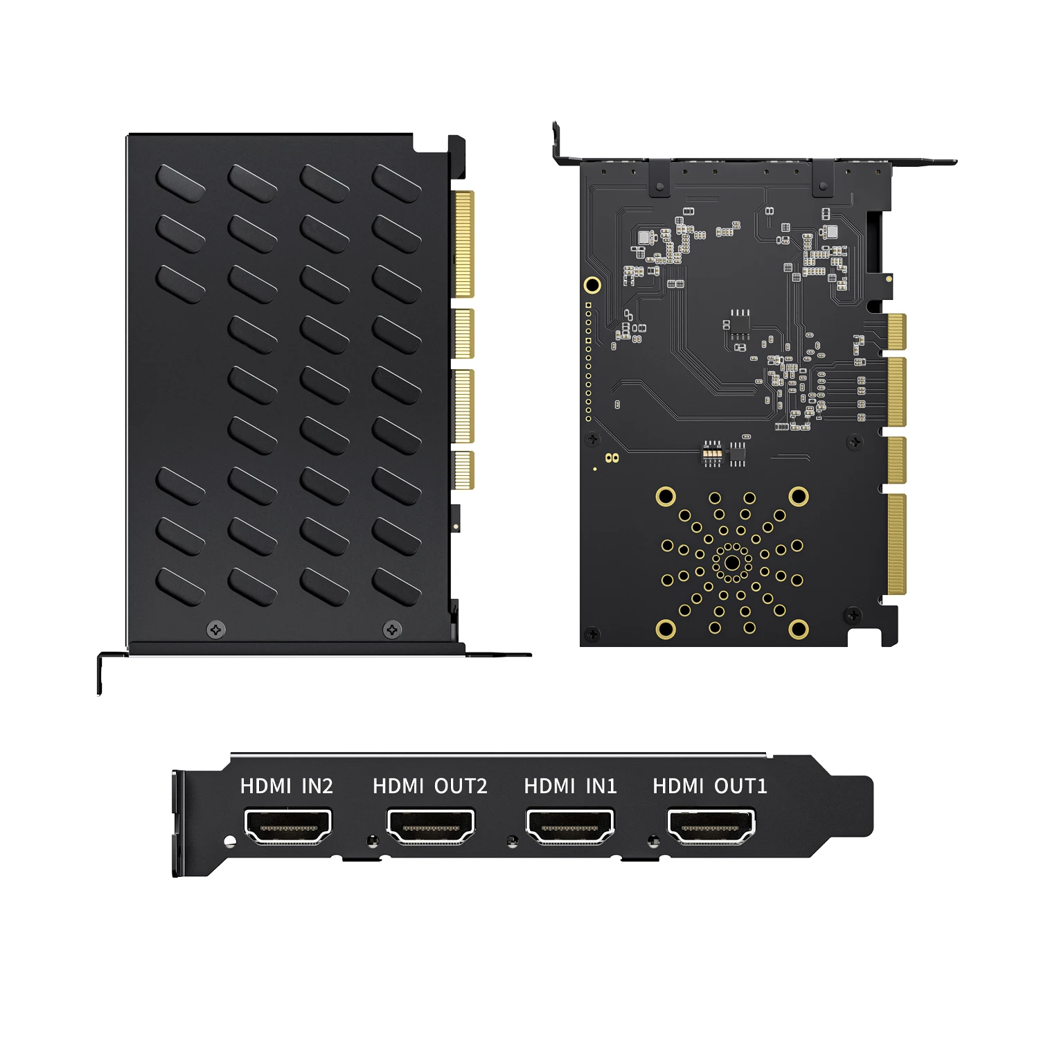 Unisheen 2 Channel 4k60 4k hdmi PCI-e Interface Video Capture Card Equipment