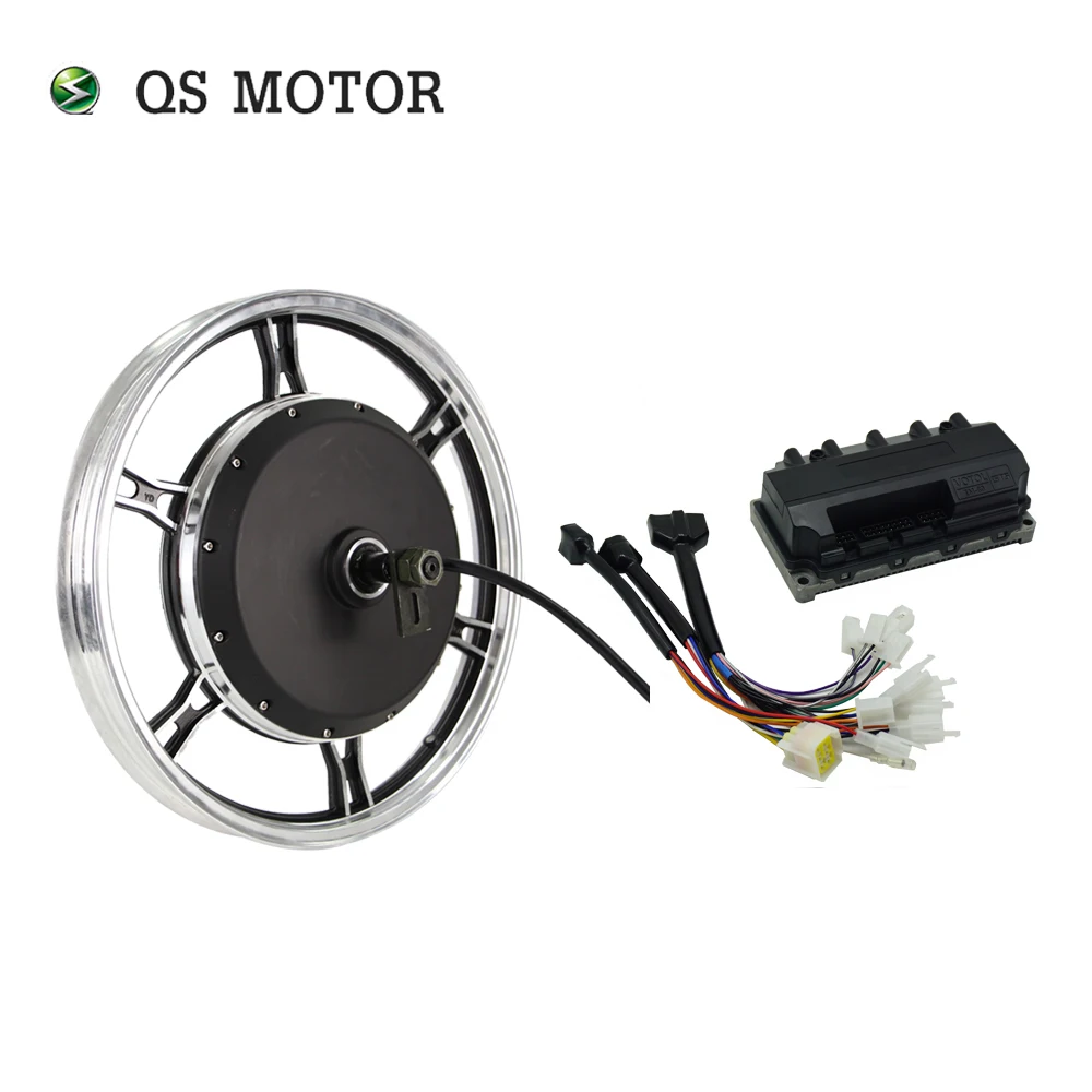 

QSMOTOR 17x1.6inch 2000W 72V 70kph Hub Motor with EM80GTSP Controller and Kits for Scooter