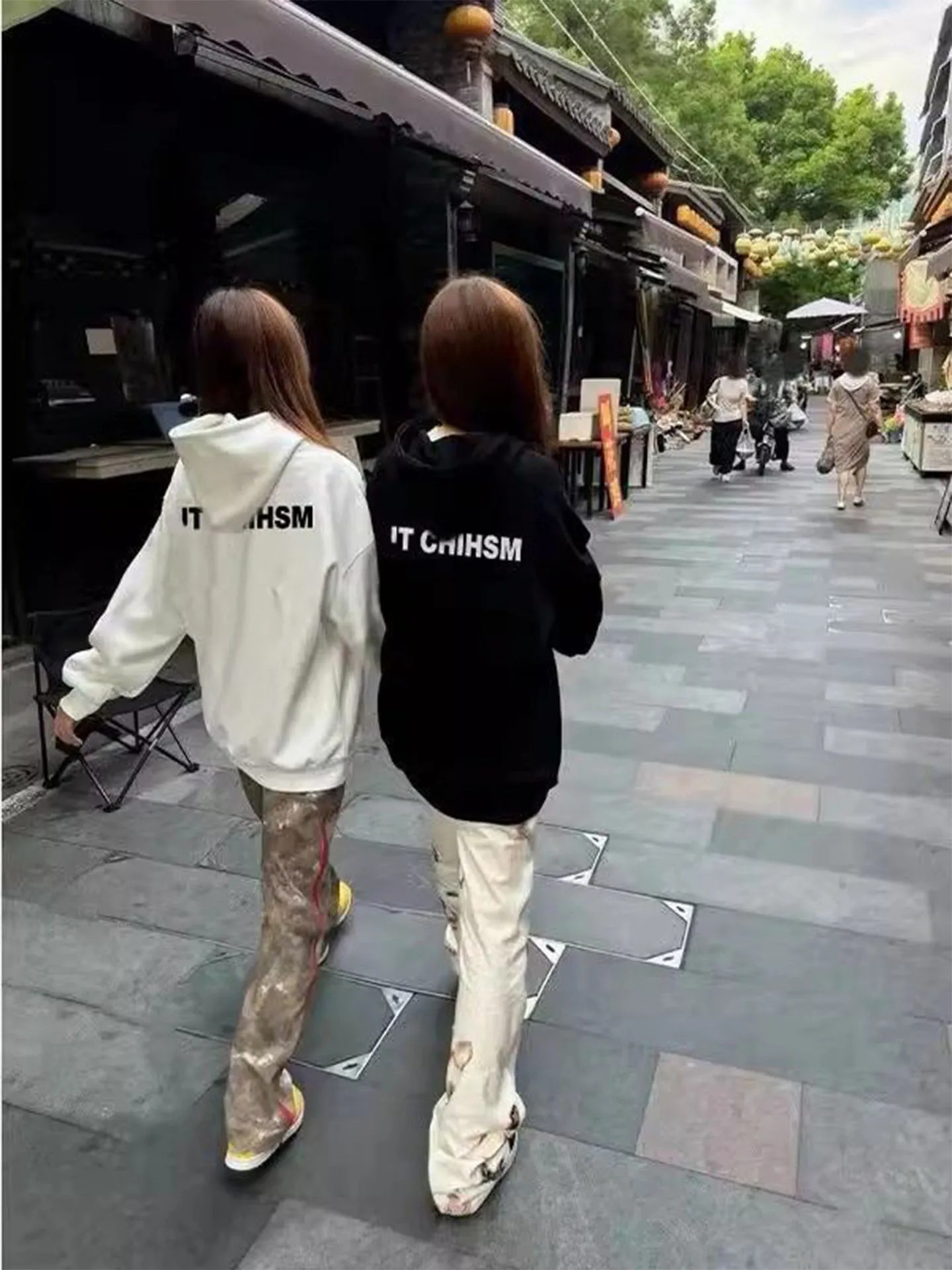 Felpa con cappuccio American Sle Loose Fit da donna Bla Spring Nuovo design Sensation Lazy Sle Jaet Top Small ence Trend