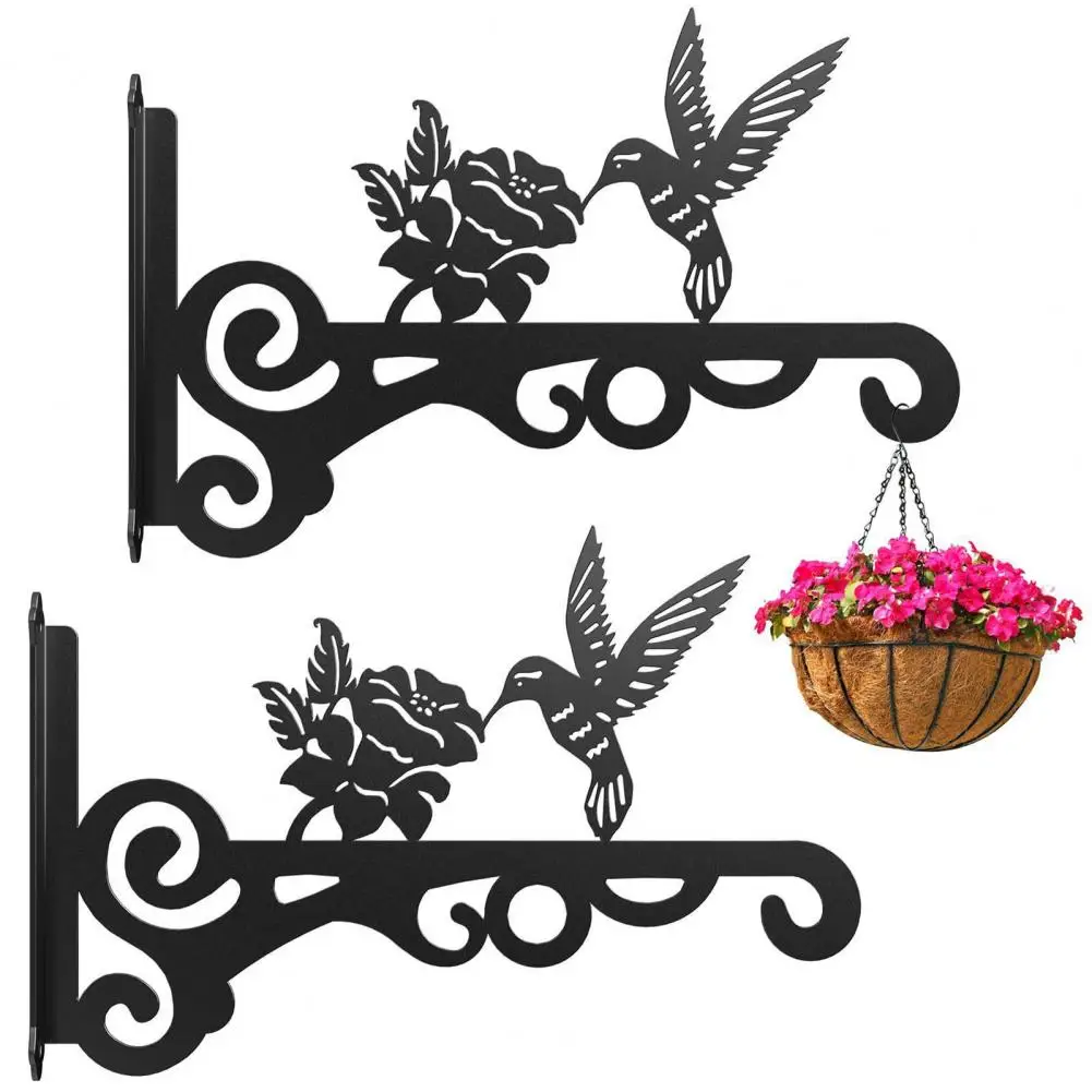 Flower Pot Hanger Corridor Plant Stand Durable Hanging Plants Bracket Wall Planter Hook for Bird Feeders Wind Chimes Stable