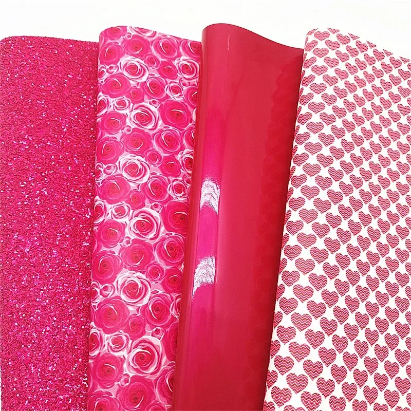 Folhas de couro sintético, rosa, floral gravado, espelho, couro sintético, renda, para artesanato diy, 8.2x11.4 polegadas, sj389