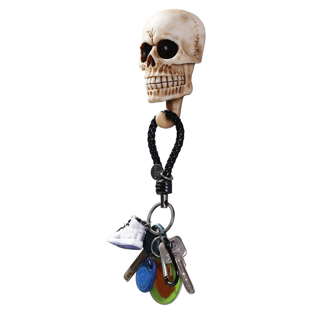 Halloween Skull Shape Wall Hook Multi-function Wall Hanger Chic Clothing Hook Skull Shape Hook Home Hook