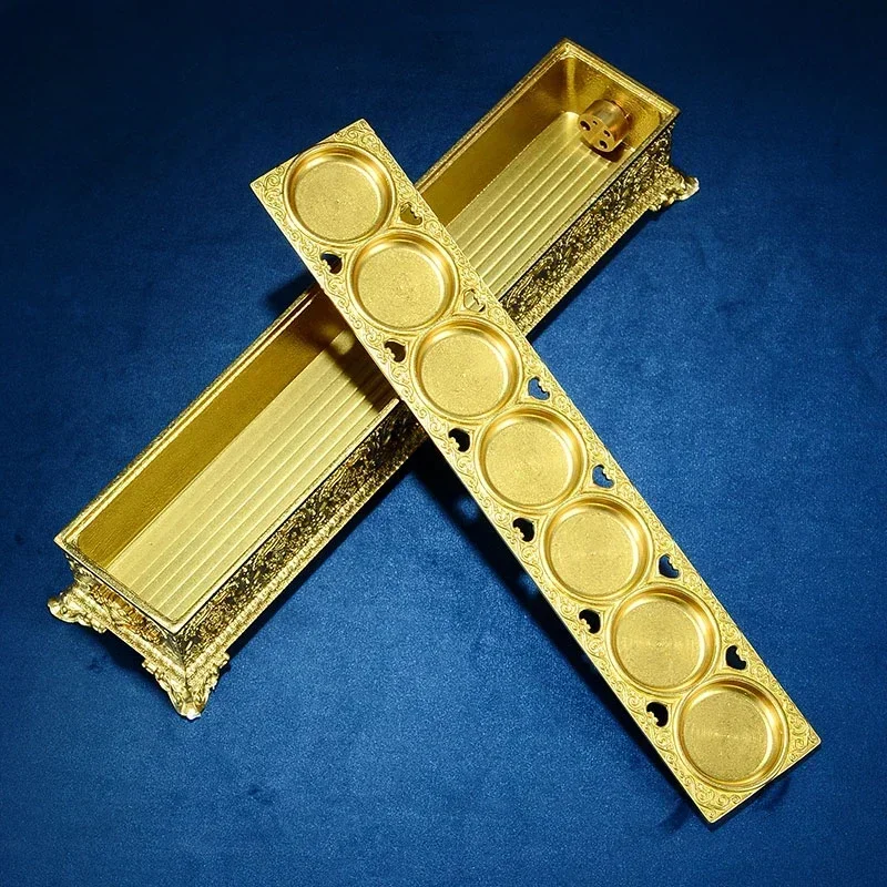 

Multi Functional Butter Lamp Holder, Dual-purpose Plug-in Incense Burner, Copper Incense Burner Decoration