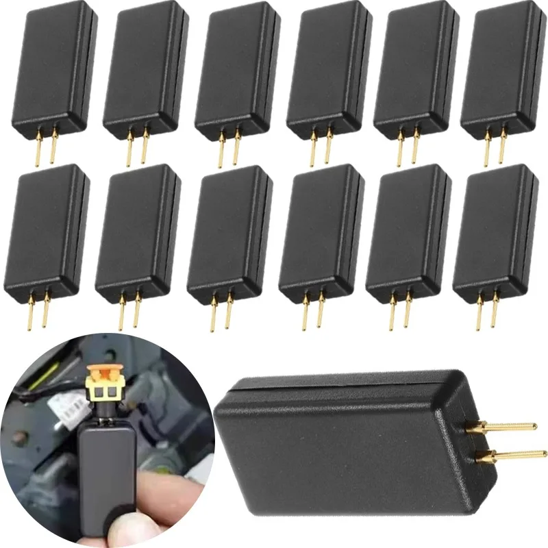 

1/2 шт., диагностический испытательный инструмент для сканирования автомобильных подушечек, резистор системы SRS, эмулятор, медный штифт, позолоченный материал, долговечное безопасное сканирование