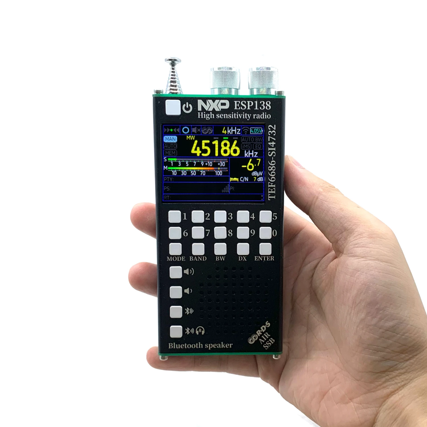 ESP138 ESP32 SI4732 Full Band FM AM SSB AIR Band Receiver +