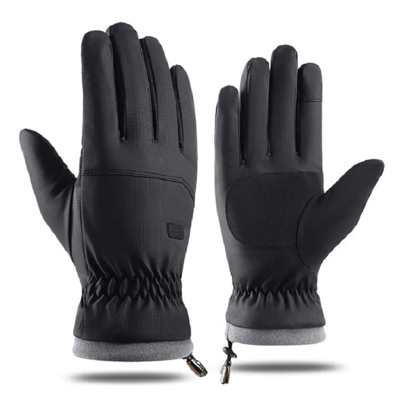 Winter Cold-proof Ski Gloves Men Windproof Waterproof Keep Warm Gloves Touchscreen Anti Slip Soft Fluff Gloves 2024 Stylish