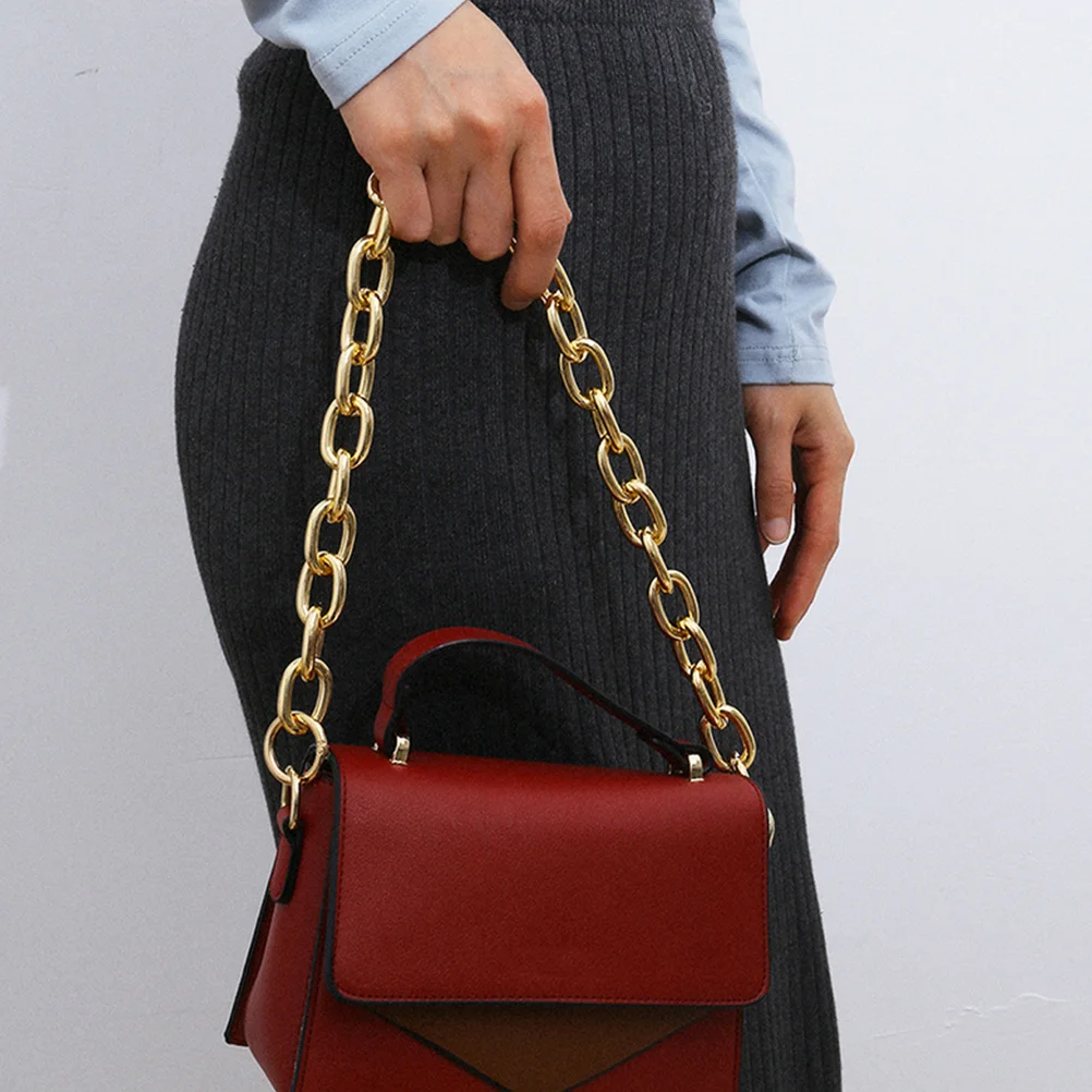 Metal Bag Chain Versatile Replacement for Handbag Decorative Use Stylish Retro Design Purse Accessory Fashionable Portable Chain