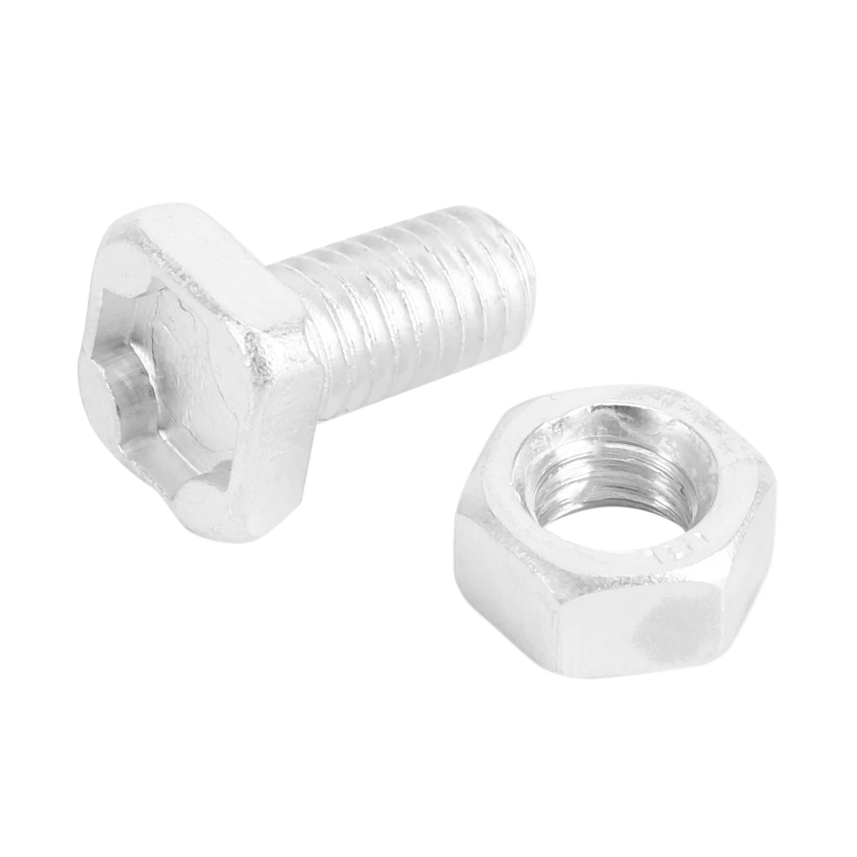 M12K-100 Packs Greenhouse Nuts And Bolts Square Head Bolts Nuts Greenhouse Repair Kit Parts Replacement Garden Supplies