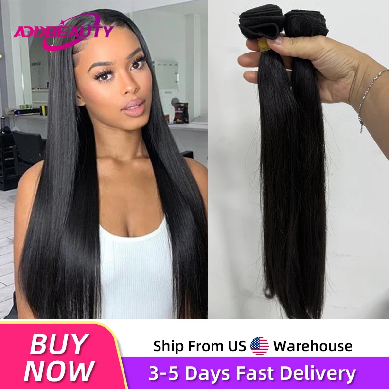 Pacotes de cabelo humano virgem cru reto, cabelo virgem não processado para mulheres, branqueável, um doador, cabelo humano, cor natural