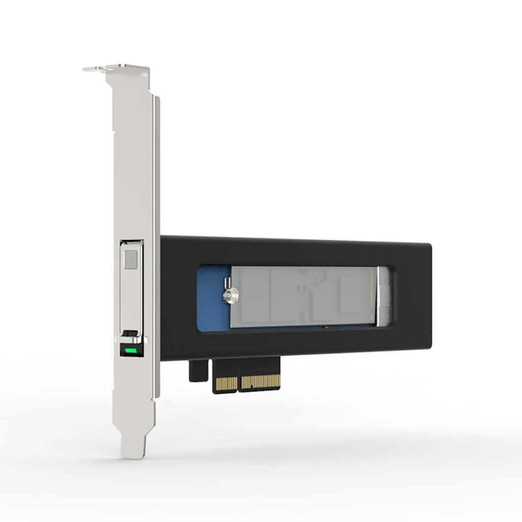 

PCIe 4.0 x4 to for NVMe M-key SSD Expansion Card SSD Enclosure Supports 2230 2242 2260 2280 22110 with High and Low Bracket