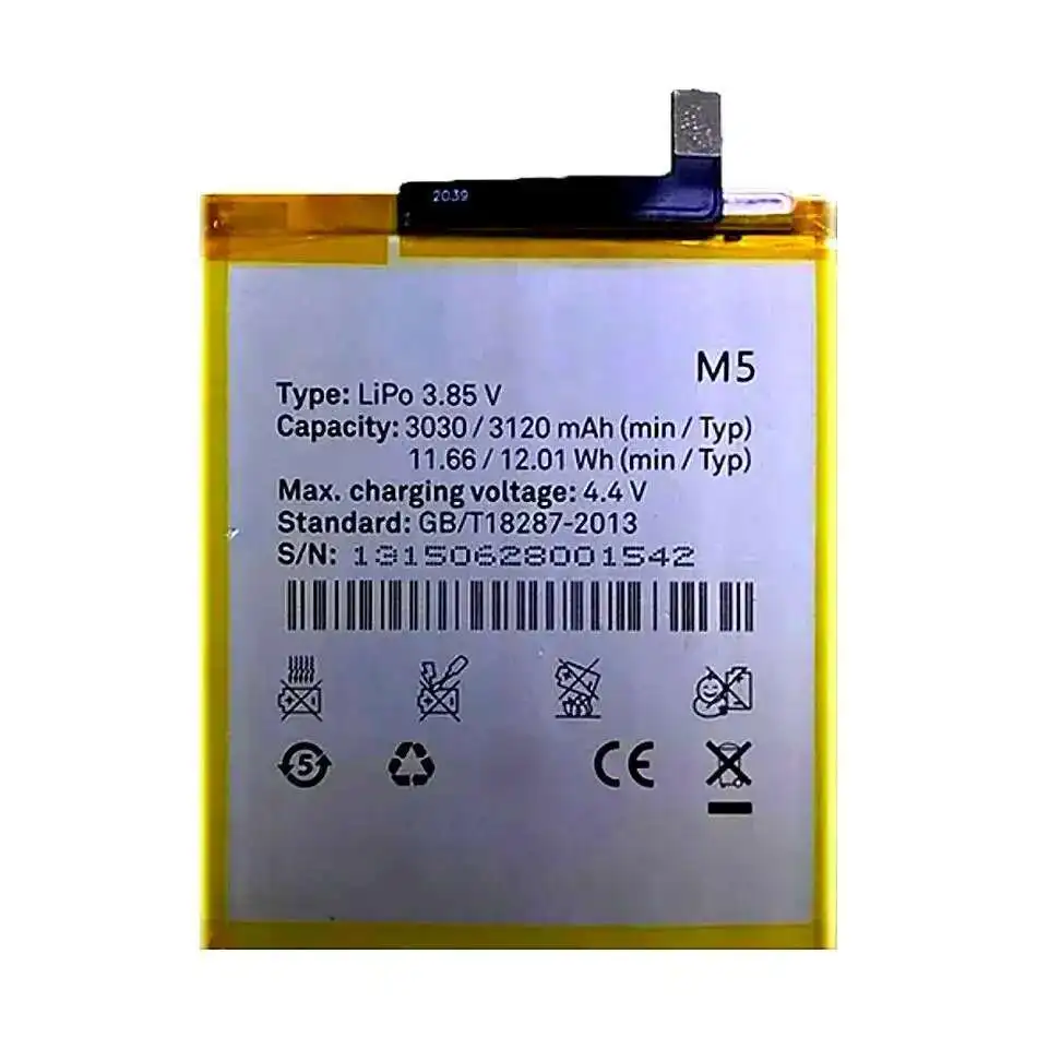 

3120mAh For BQ Aquaris M5 Battery 3120 Mobile Phone Battery High Capacity