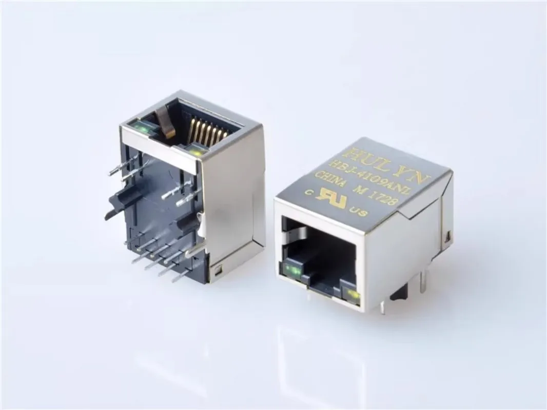 20 piezas RJ45 con transformador, luz de 100M HRK1-1B72F09-39A1BB-1R