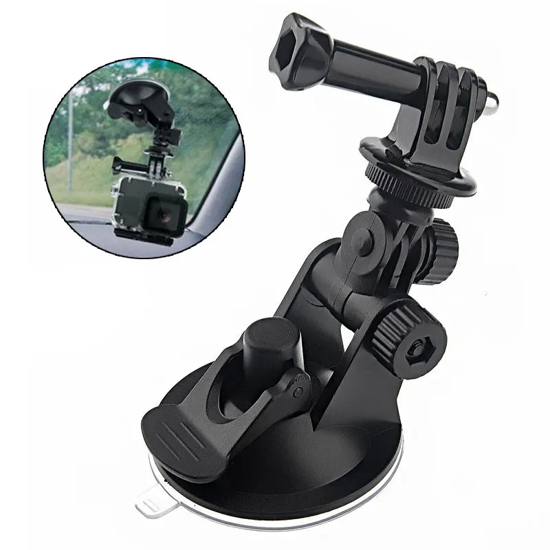 Car Windshield Suction Cup Holder For Gopro Hero 13 12 11 10 8 Xiaomi Yi Action Camera Mount Vacuum Sucker Auto Suporte Bracket