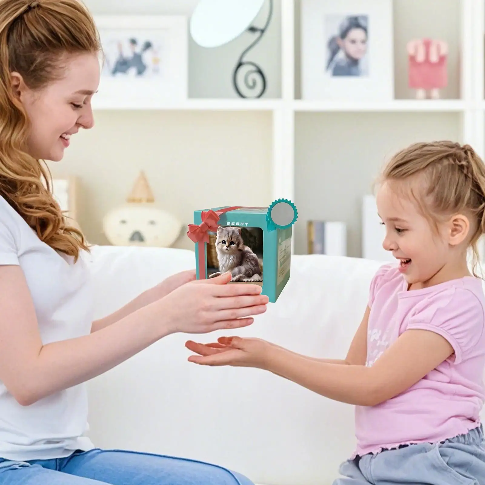 بلدي روبوت هريرة ألعاب من نسيج مخملي واقعية الحيوانات المحشوة دمية التفاعلية الروبوتية العاطفية لعب القط الكهربائية هدايا عيد ميلاد الاطفال