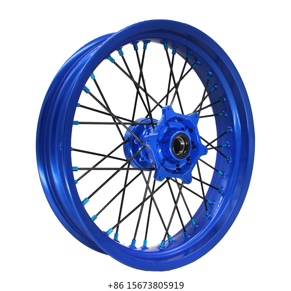 High Quality  TE FE 125-501  Customized Color Surpermoto Wheels Supermotard Wheels 17*3.0 17*5.0 Inch for  Husquarna TE FE