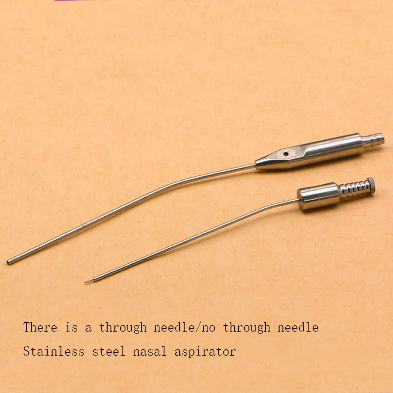 Aspirador nasal nasal, ferramentas de cirurgia plástica abrangente, perfuração, aspirador de irrigação sinusal maxilar, aço inoxidável