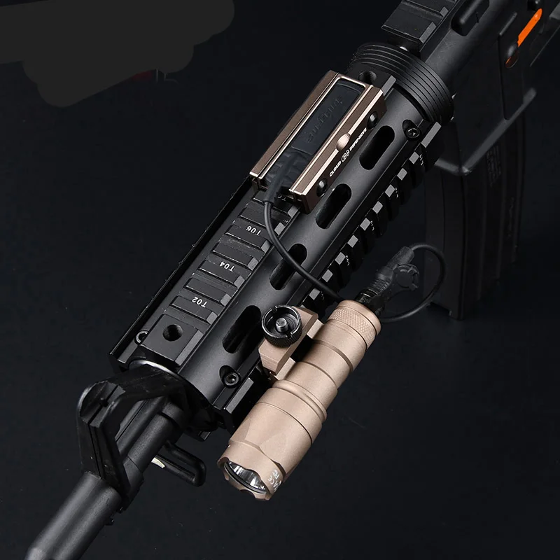 Wadsn Airsoft M300 M300A SF torcia tattica Fit 20MM Rail MLOK Mount KEYMOD Base arma caccia Scout LED Gun Mini Light