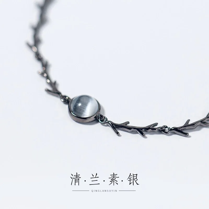 925 Sterling Silver Blue Thorns Crystal Hand Bracelets For Women Luxury Designer Jewelry Wedding Accessories Wholesalea