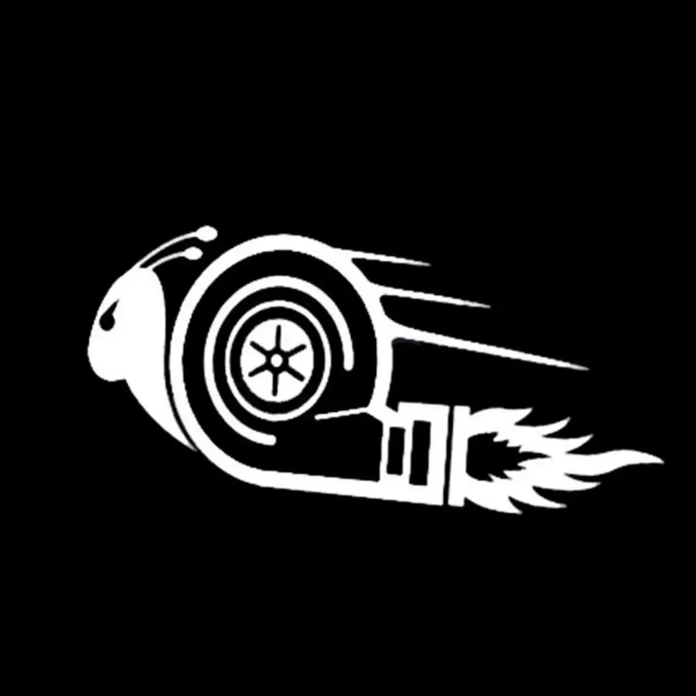 Stylish Turbo Snail Racing Car Motorcycle Decal Reflective Sticker Decoration