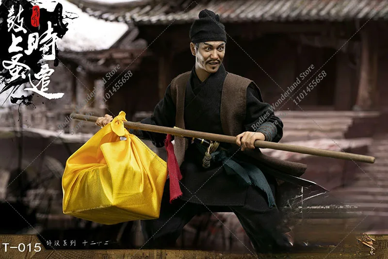 In Stock Twelve O'clock T-015 1/6 Scale Collectible Water Margin Shi Qian 12Inch Male Solider Action Figure Model Toys Full Set