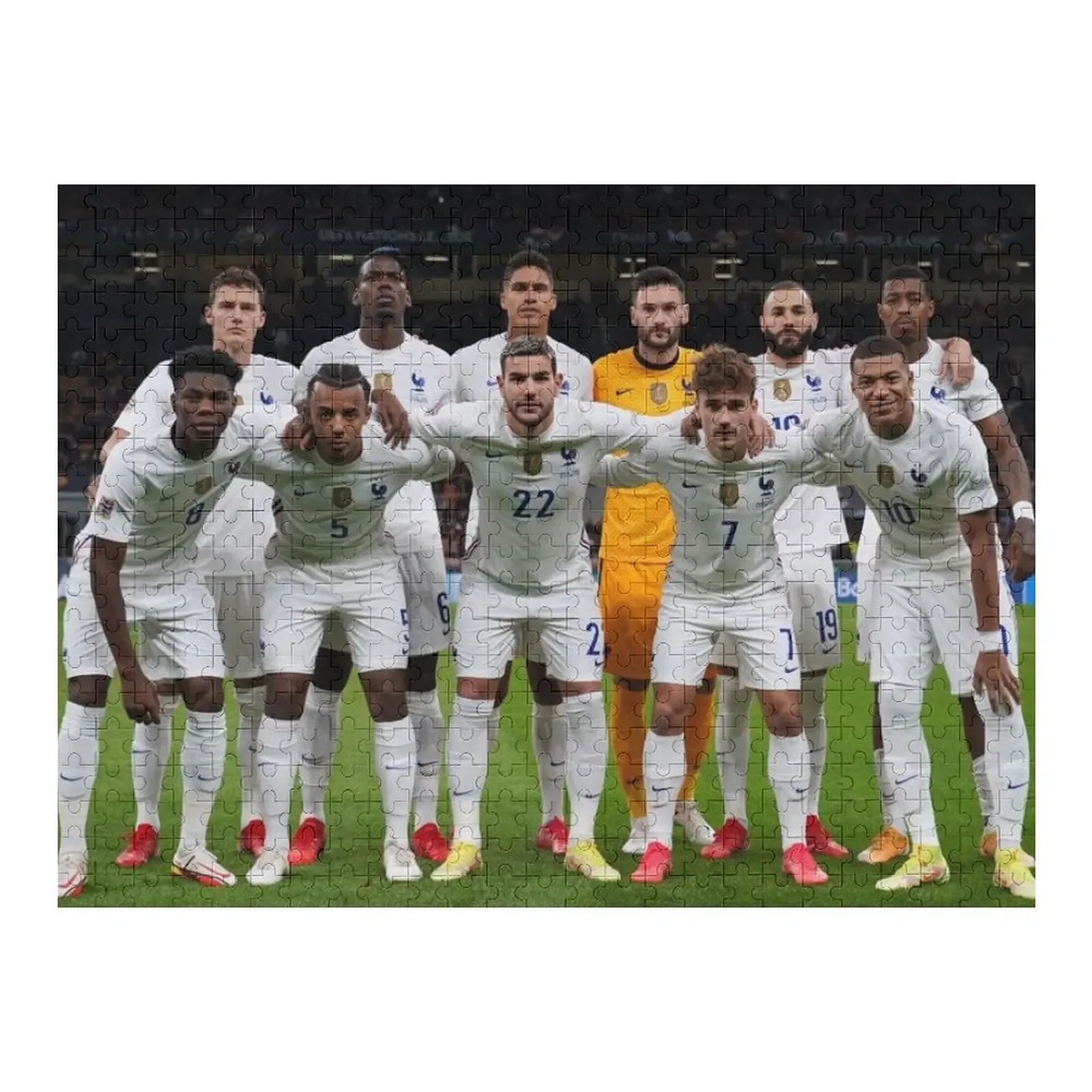 

France Team 2021 Jigsaw Puzzle Personalized Name Wooden Toy Personalized Gift Married Puzzle