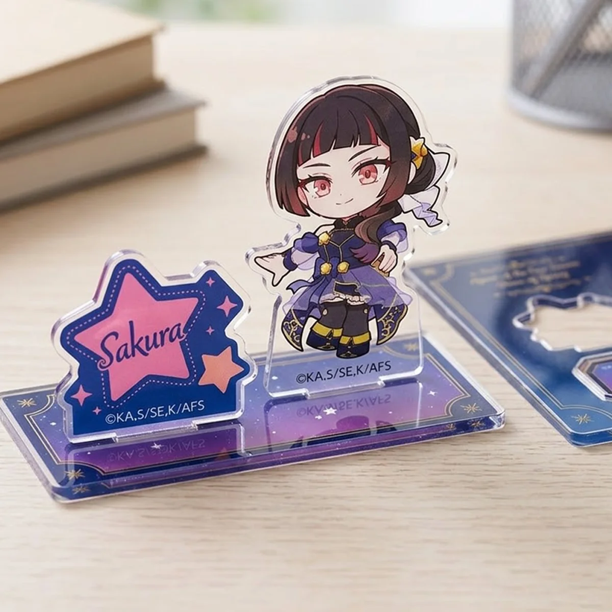 Anime Agents of the Four Seasons 10cm Double Plug Acrylic Stand Sum Win Valentine Gift Study Desk Rack Anime Decor  keychain