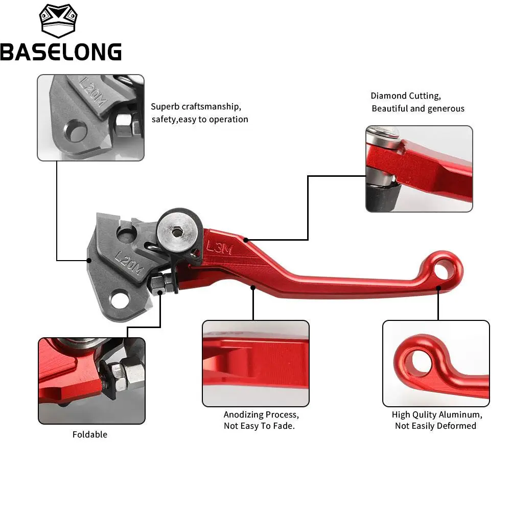 Motocross Pivot Dirt Bike Brake Clutch Levers Handle Brakes Lever For GASGAS EC2T EC 125/200/250/300 2T 2000 2001 2002 2003-2016