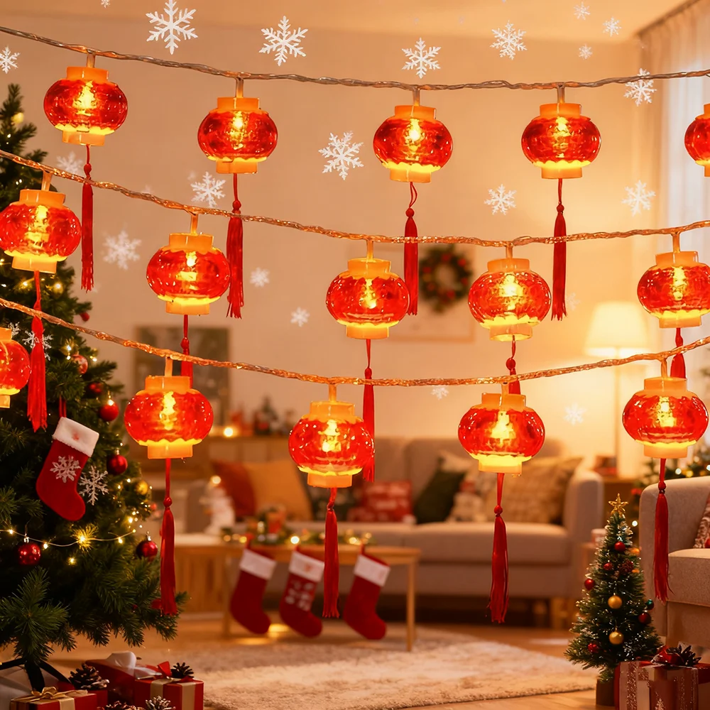 

1 шт. светодиодные красные фонарики, 20 светодиодов, сказочные гирлянды в китайском стиле, подвесные фонари с USB-управлением, гирлянда для вечеринки