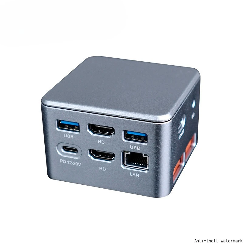 حافظة كمبيوتر صغيرة من Zunsia 12th Gen Alder Lake N95 N100 N300 شاشة مزدوجة محمولة X86 Linux NUC تدعم Ubuntu Multiple Mini #1