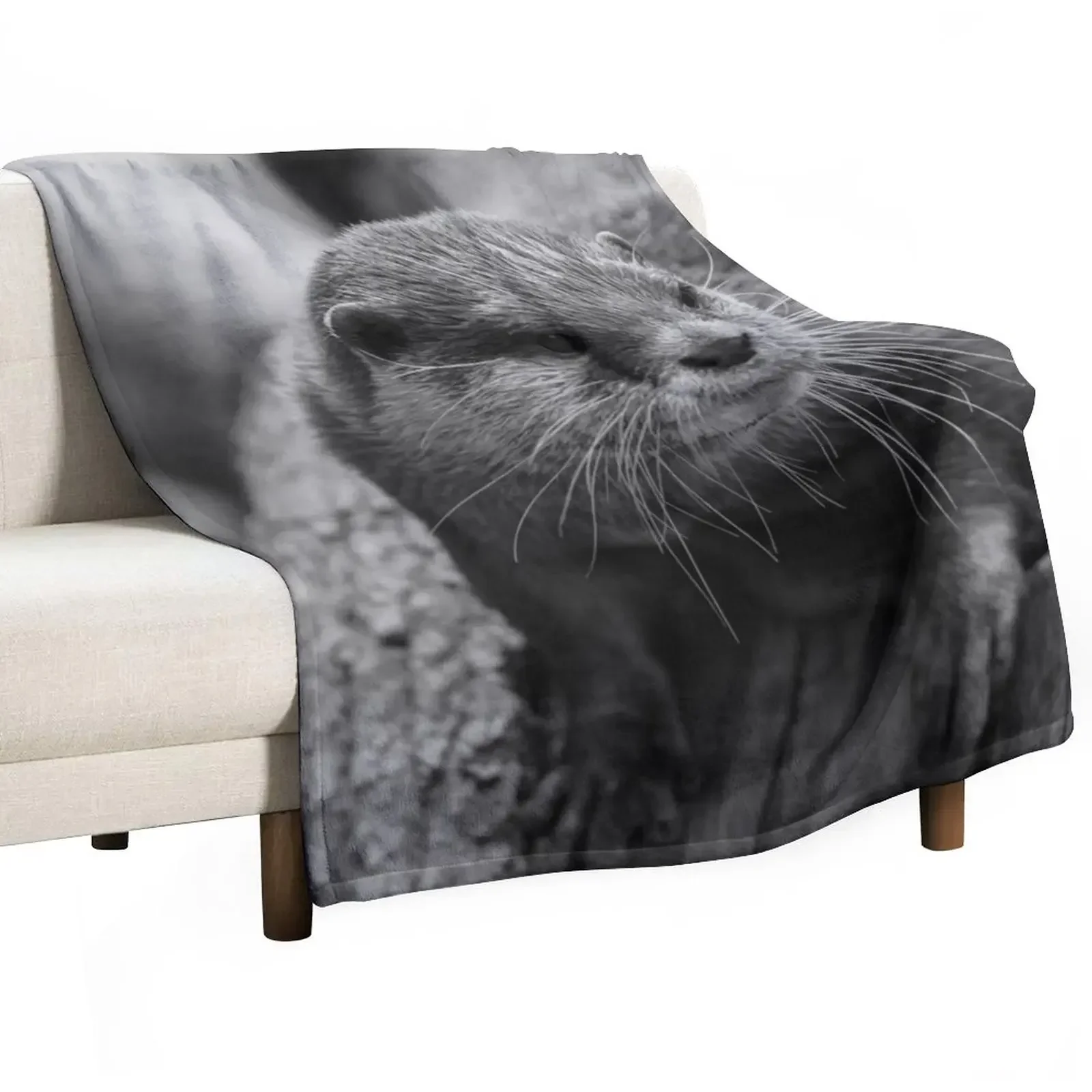 

Otter Whiskers Throw Blanket wednesday for winter Plush Blankets