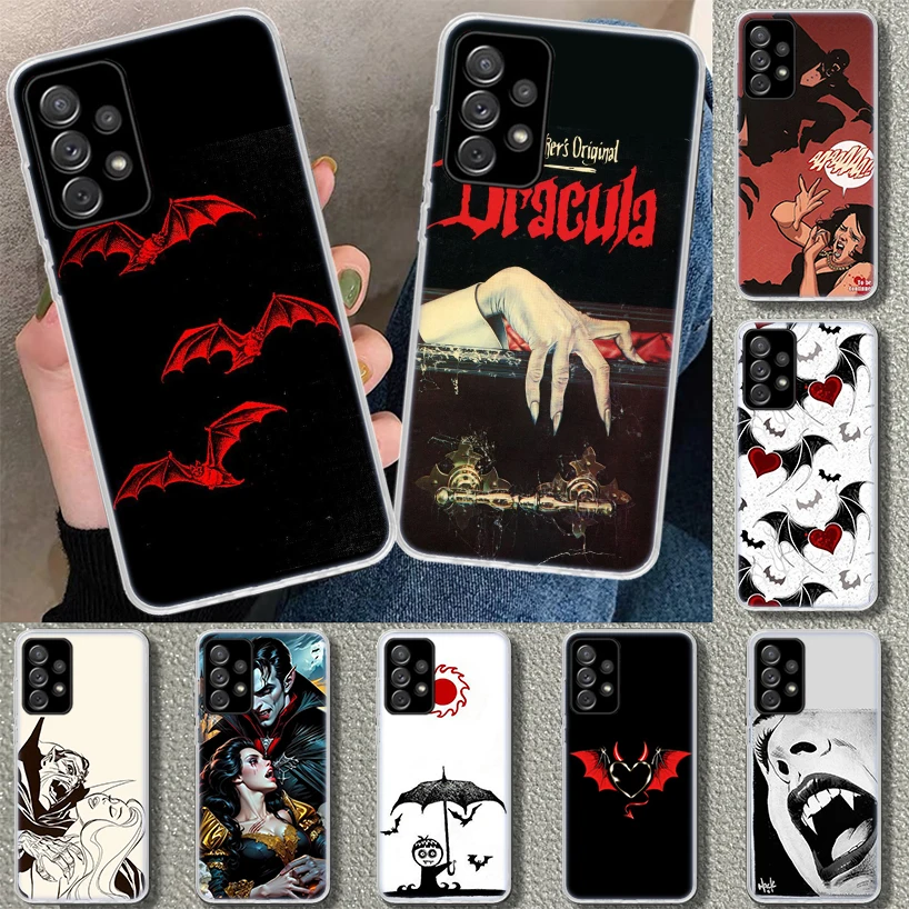 Gothic Vampire Scarlet Art Phone Case for Samsung Galaxy A15 A25 A35 A55 A14 A24 A34 A54 A04S A13 A23 A33 A53 A03S A52 A12 A22 A