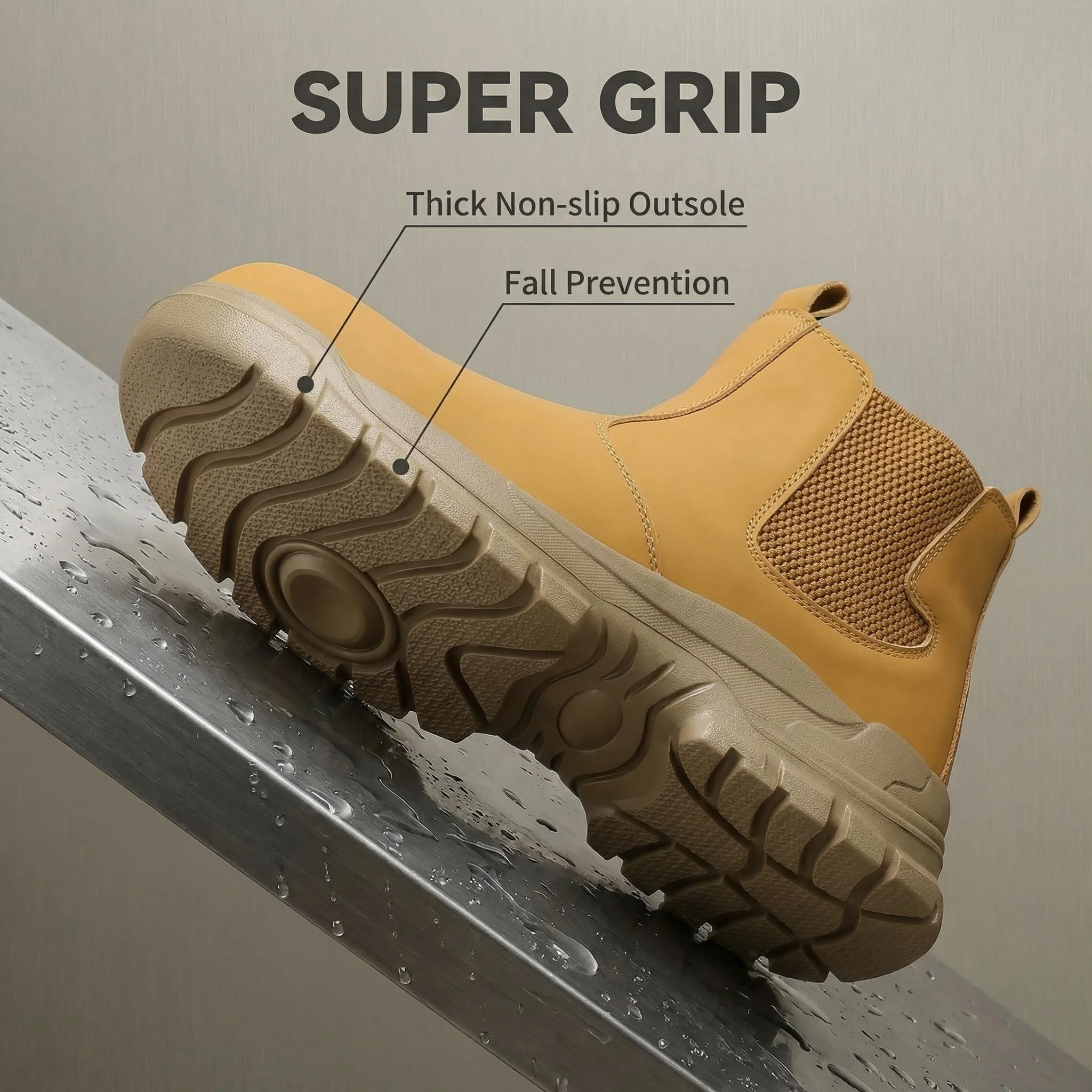 Steel Toe Protective Safety Shoes Men Anti Smash Puncture-Proof Safety Boots Men Light Work Shoes Sneakers Indestructible Shoes