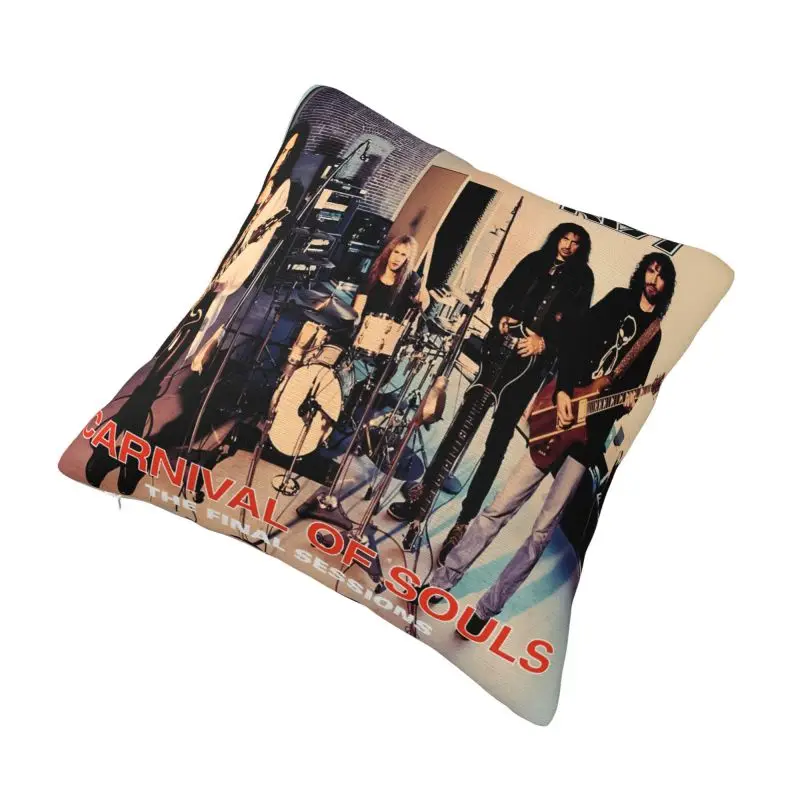 Custom Nordic Style Kiss Rock Roll Cushion Cover 40x40cm Soft Gorgeous Metal Heavy Band Pillow Case for Sofa Square Pillowcase