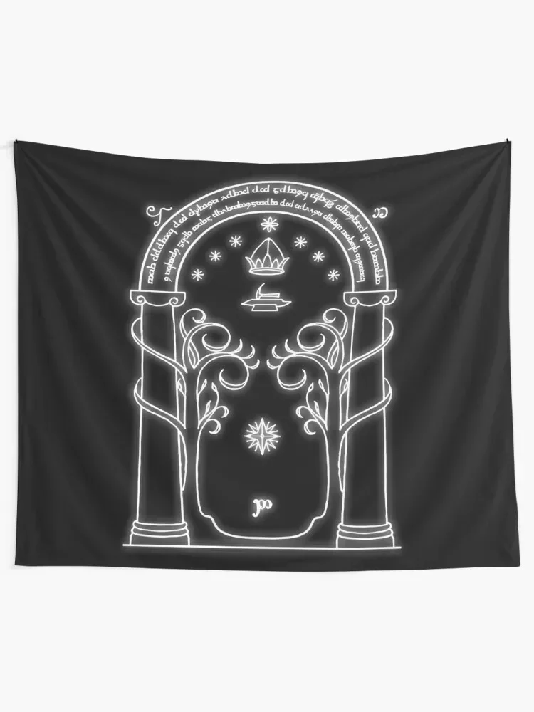 Mines of Moria Door Tapestry Room Decoration Korean Style Bedrooms Decor Home Decorations Wall Hanging Wall Tapestry