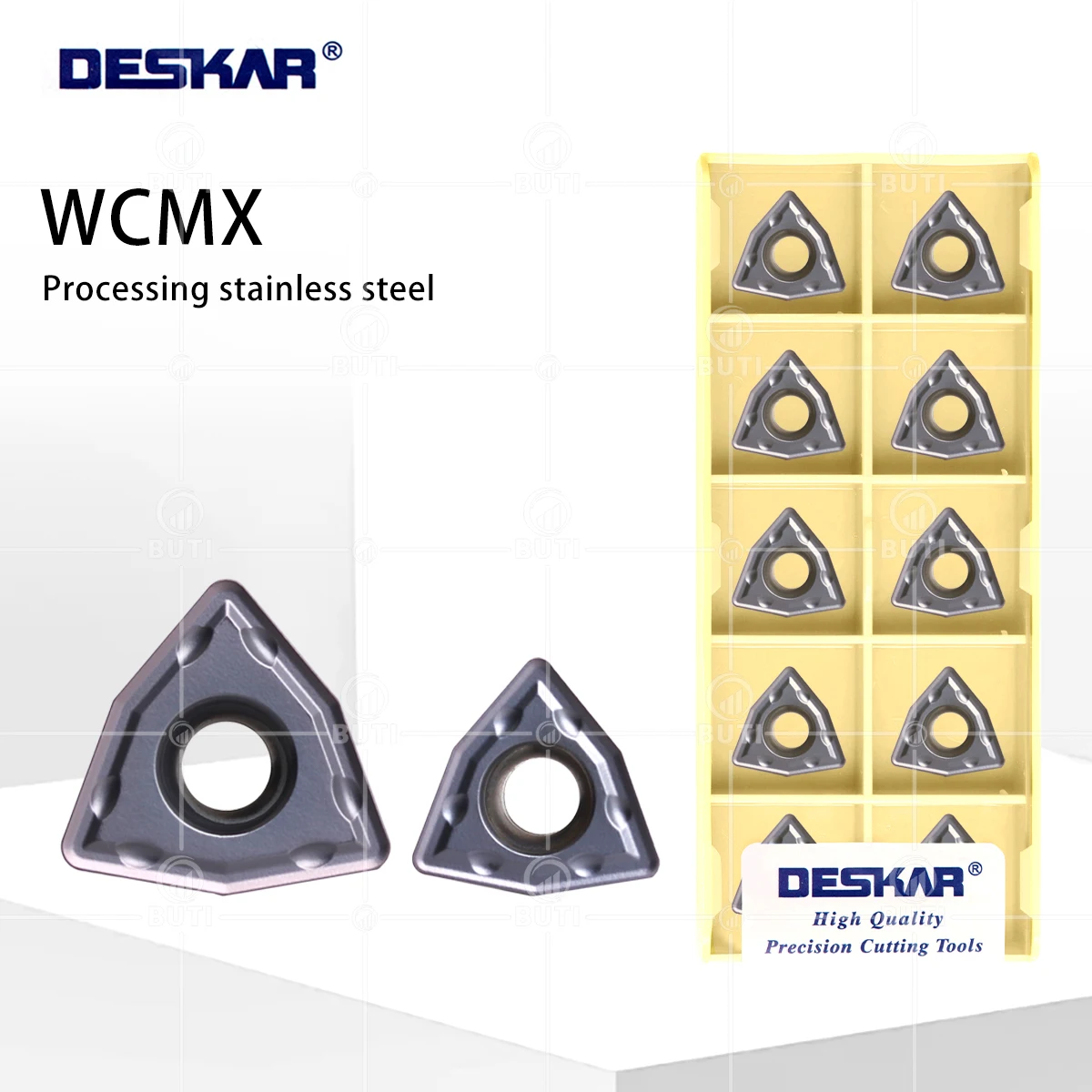 

DESKAR 100% Original U-shaped Drill Turning CNC Lathe Tools Stainless Steels Hard Alloy Blade WCMX030208 040208 050308-SF LF6018