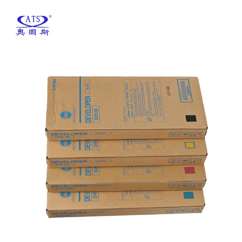 4PCS/Set DV613 CMYK Original Developer Powder For Koncia Minolta Bizhub C 6501 6000 7000 8000 6500 C6501 C6000 C7000 C8000 C6500