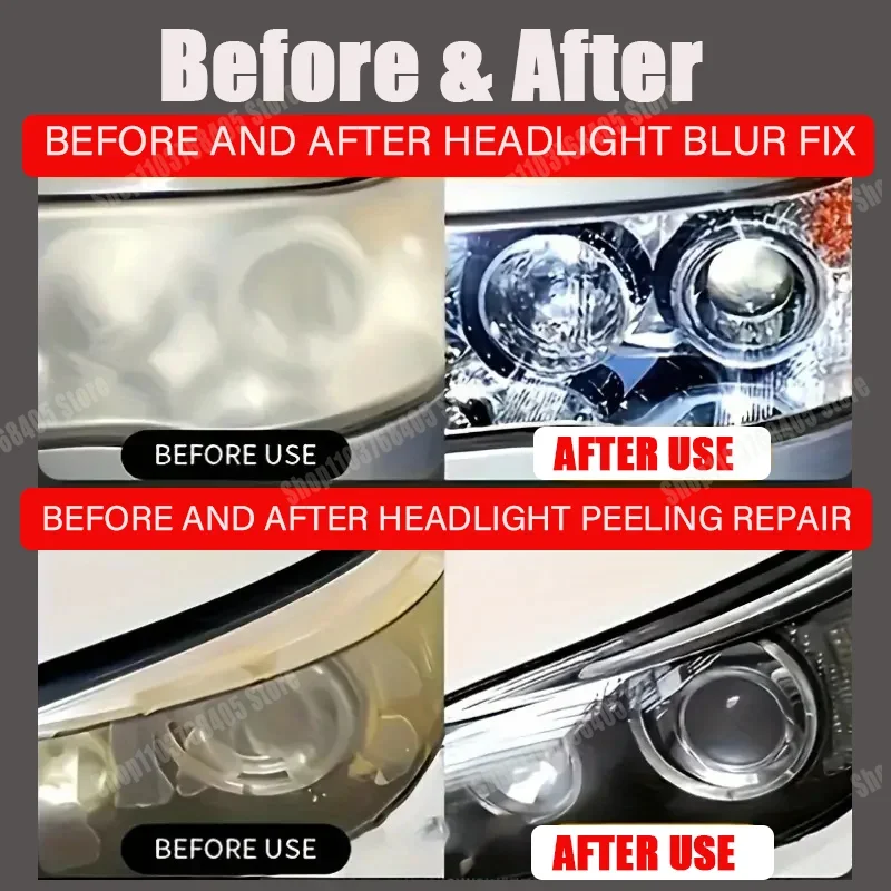 Car Headlight restoration Polishing Repair Fluid lamp Coating polisher Wax Agent cleaner for  restoration Remove Oxidation - Image 4