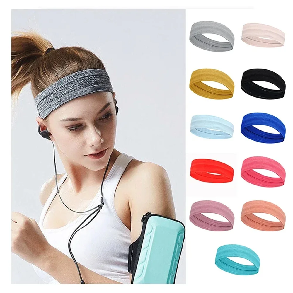 Fascia per capelli per sport all\'aria aperta fasce per capelli Fitness portatili uomo donna fascia per capelli fascia elastica per ciclismo Yoga