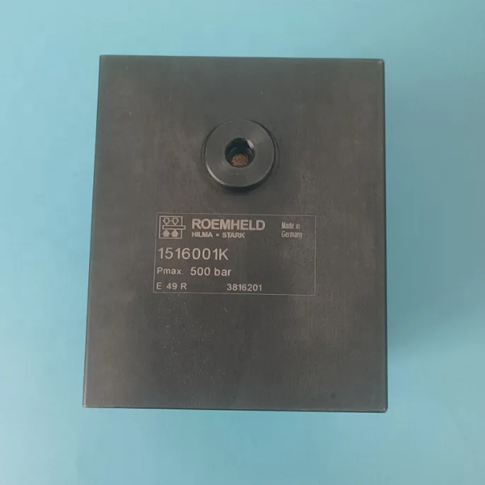 

ROEMHELD Block Cylinders Single Acting Operating Pressure Pmax. 500 Bar Part No.1516001K Printing Machine Parts