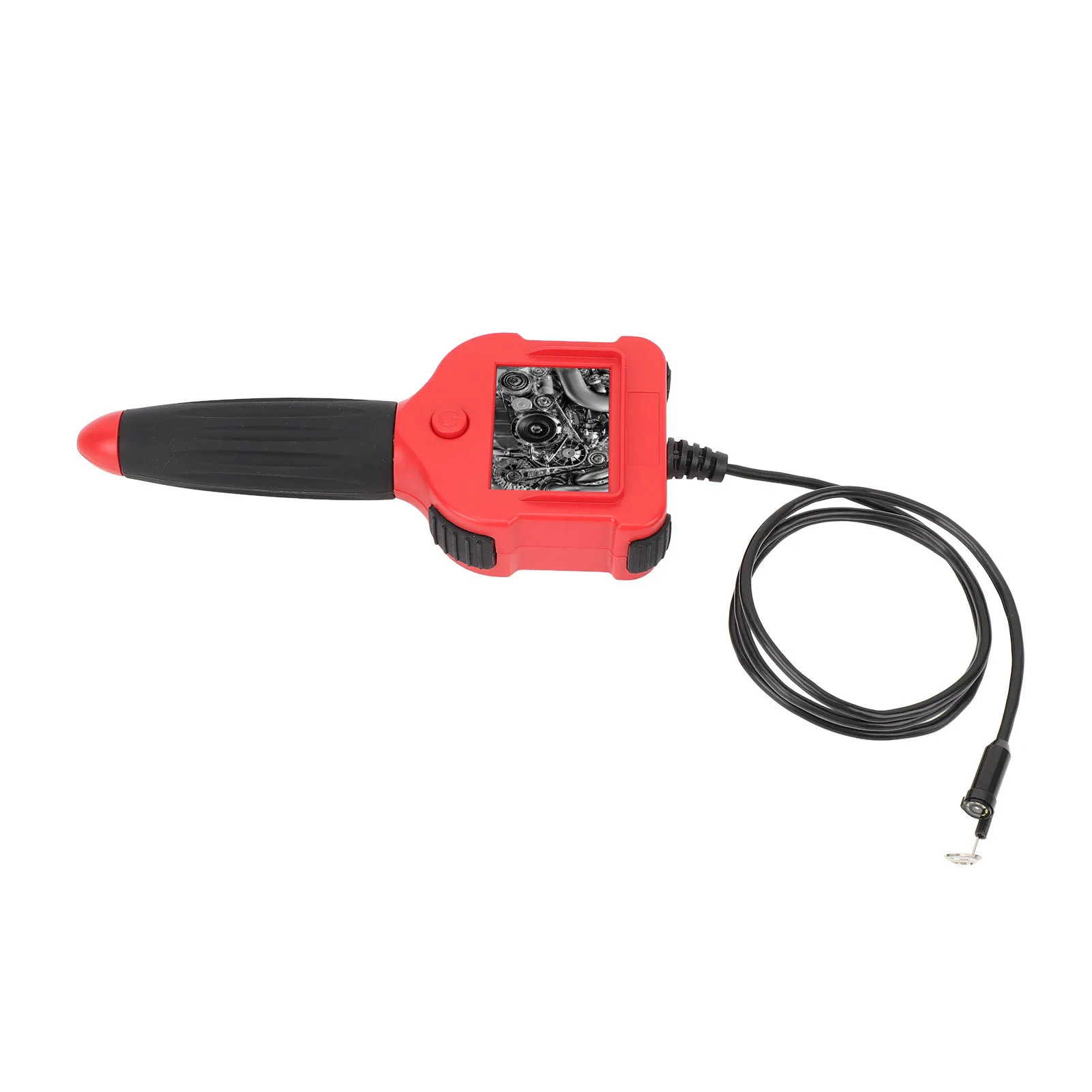 2.4 Inch LCD Handheld Borescope 8mm Lens 1M Hard Wire Camera With 8 LEDs IP67 Waterproof For Car Engine Pipe Inspection Tool