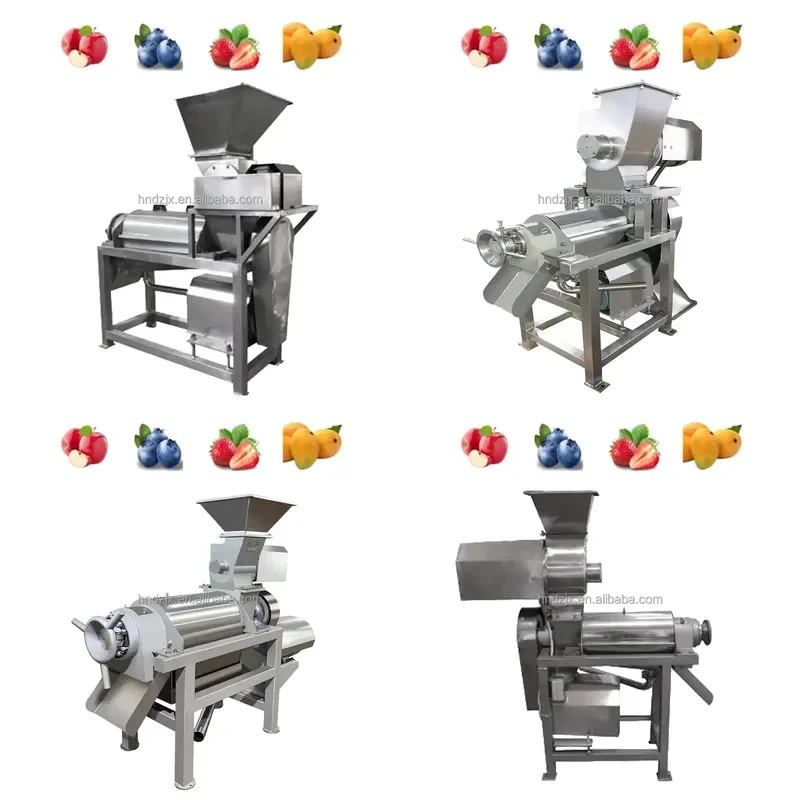 DZJX Small Commercial Juicer with Crushing Function 100kg/h Industrial Crushing Juicer Machine for Removing Skin and Core